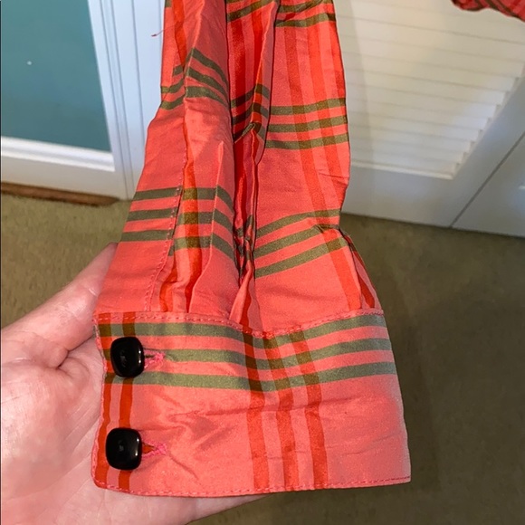 Beluva pink and green plaid button down - Picture 5 of 7